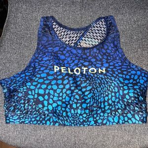Peloton “Wild Kite” XL Women’s Blue Sports Bra 🚴